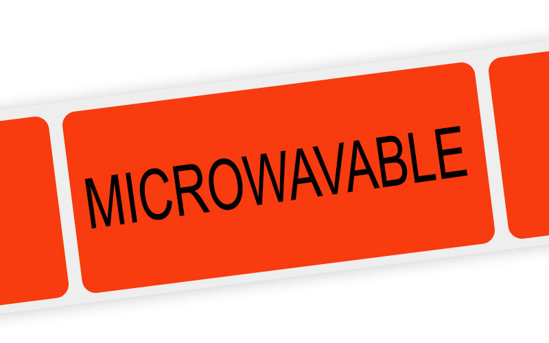 microwavable label