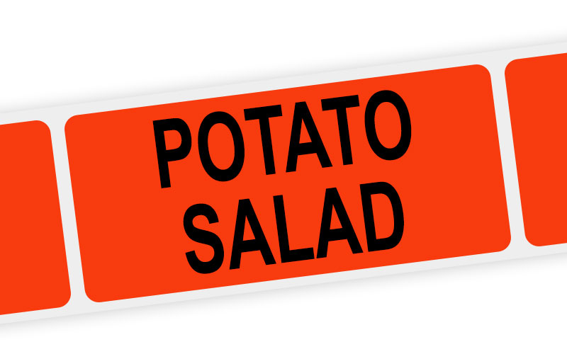 potato salad label