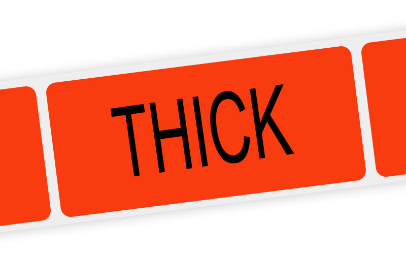 thick label
